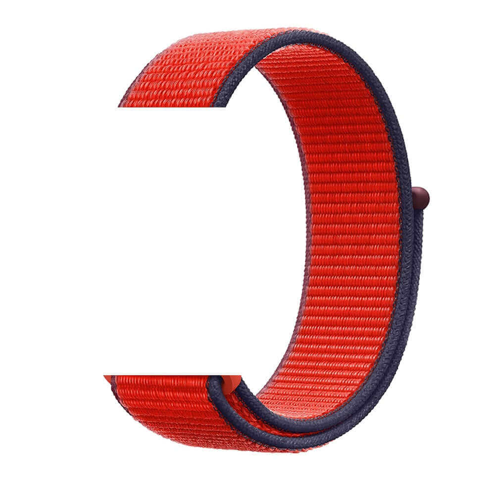 Nylon sport Strap For Apple Watches Tricolour Red